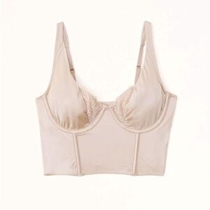 Abercrombie Lace and Satin Balconette Corset Top